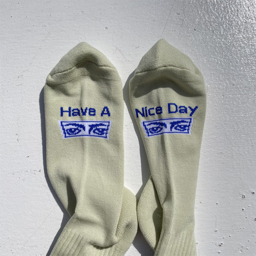 ROSTER SOX(ロスターソックス) / 靴下 クルーソックス 宇宙  / GALAXY - GREEN / RS-484 / メンズ レディース
