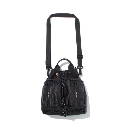 F/CE. (エフシーイー) /巾着ポーチ サコッシュ / 7L / CORDURA SIL NYLON DRAWING  - BLACK /  FCD36251B0002 FCE