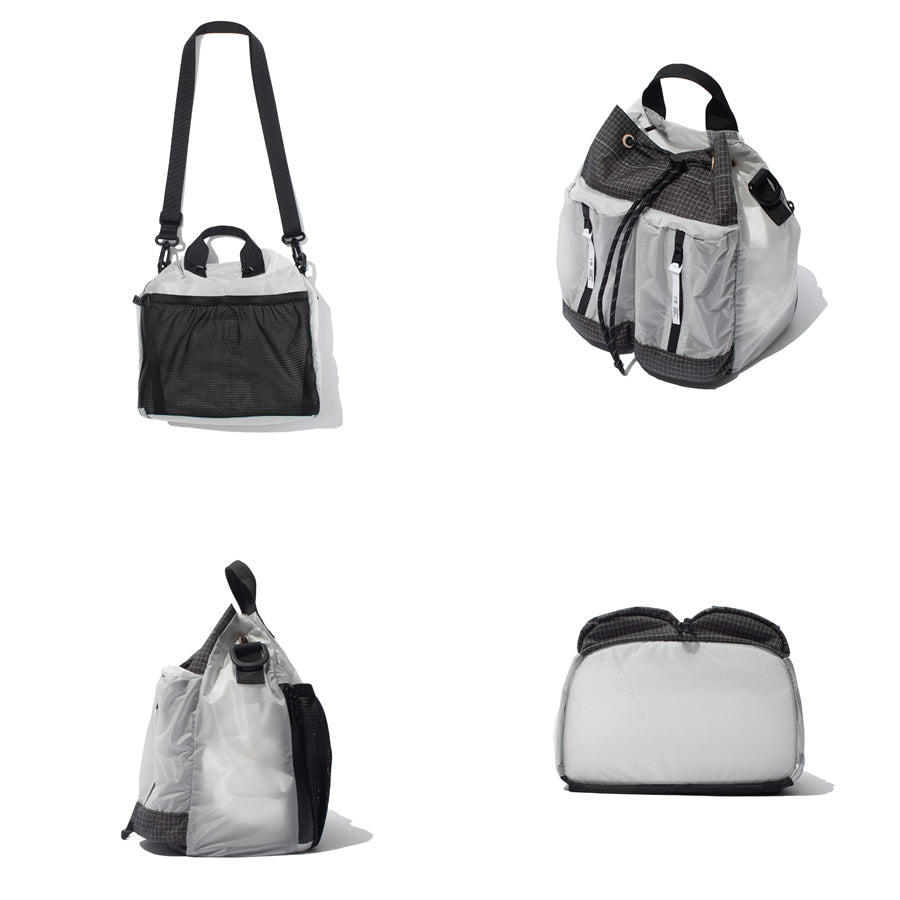 F/CE. (エフシーイー) /巾着ポーチ サコッシュ / 7L / CORDURA SIL NYLON DRAWING  - BLACK /  FCD36251B0002 FCE