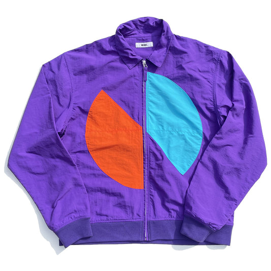 WAX(ワックス)  / ナイロンジップジャケット / NYLON ZIP JACKET - PURPLE / WX-0487 / メンズ THM
