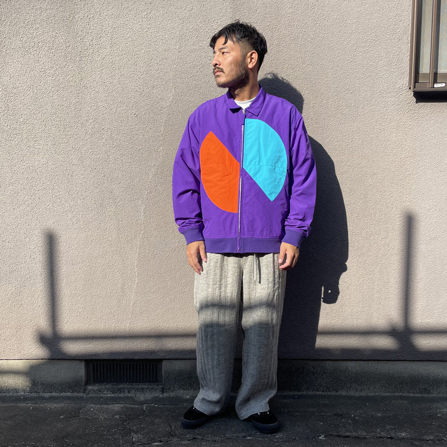 WAX(ワックス)  / ナイロンジップジャケット / NYLON ZIP JACKET - PURPLE / WX-0487 / メンズ THM