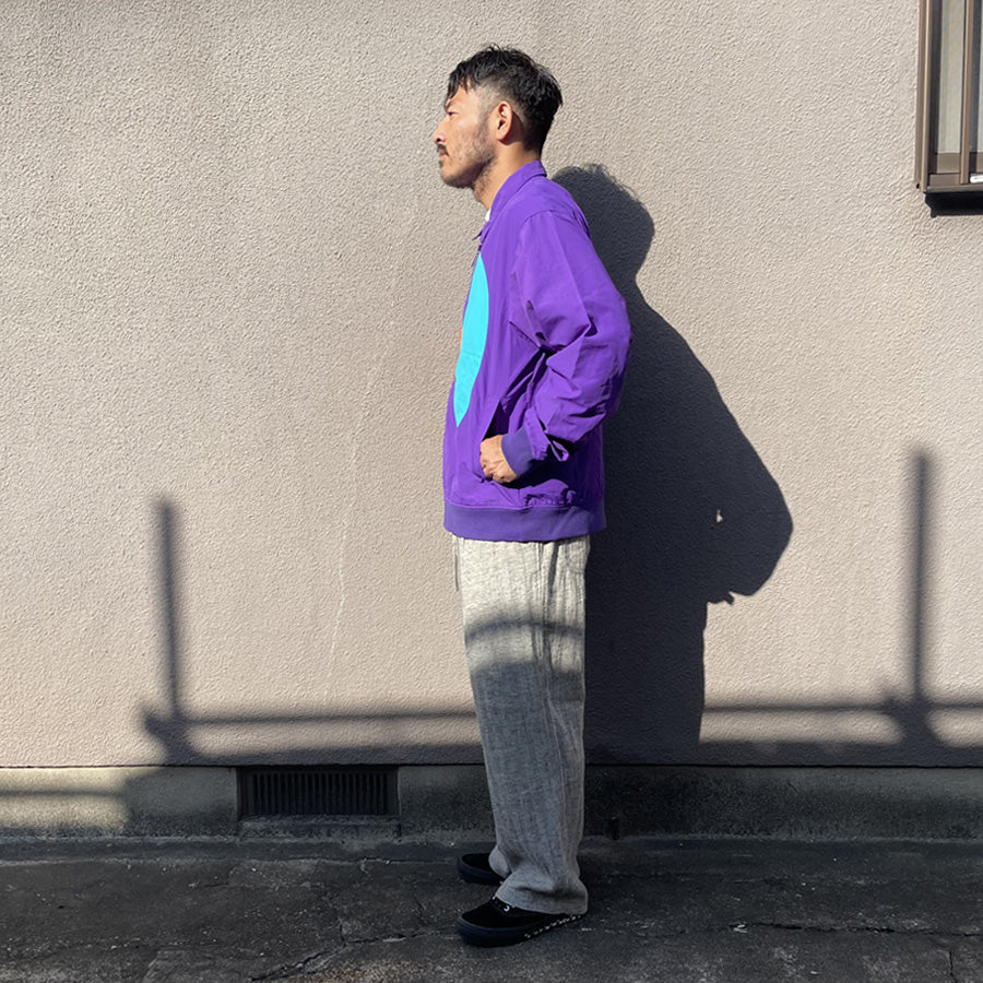 WAX(ワックス)  / ナイロンジップジャケット / NYLON ZIP JACKET - PURPLE / WX-0487 / メンズ THM