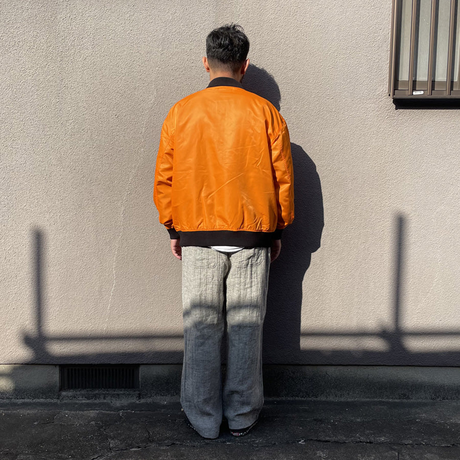 WAX(ワックス)  / ボンバージャケットライト / BOMBER JACKET LIGHT - ORANGE / WX-0488 / メンズ THM