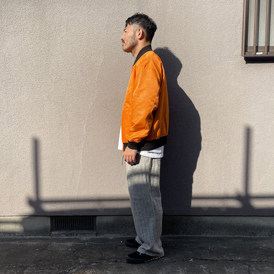 WAX(ワックス)  / ボンバージャケットライト / BOMBER JACKET LIGHT - ORANGE / WX-0488 / メンズ THM