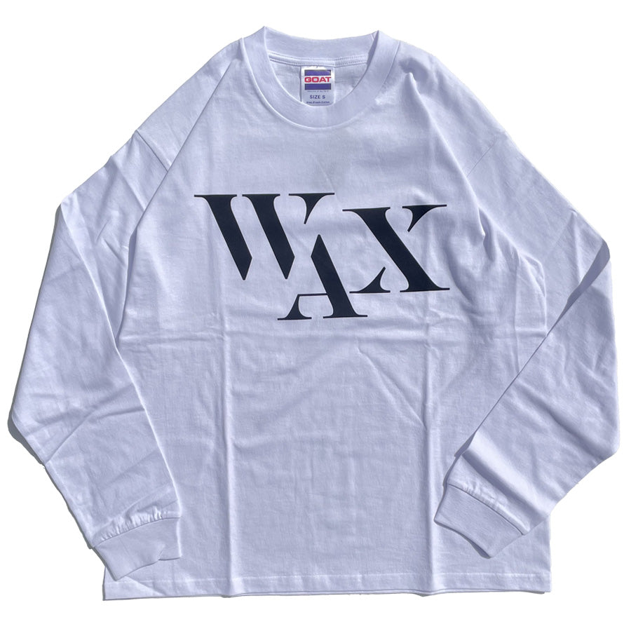 WAX(ワックス) / 厚手 長袖Tシャツ ロンT / WAX LONG TEE for GOAT - WHITE / WX-0518 / メンズ THM