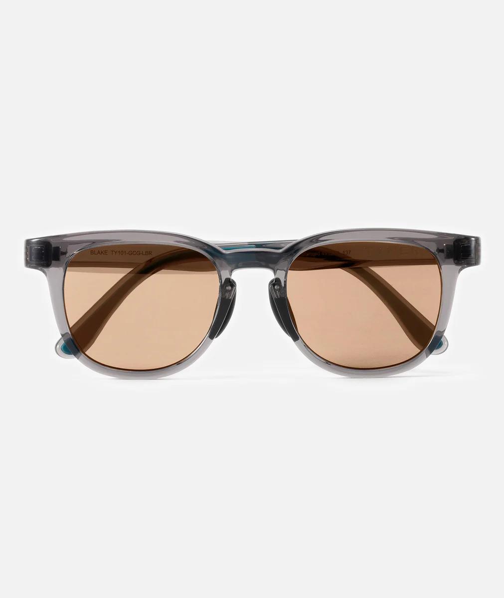 TYMER(タイマー) /  サングラス アイウェア / BLAKE - Gloss Clear Grey x Light Brown / TY-101-GCG-LBR / メンズ