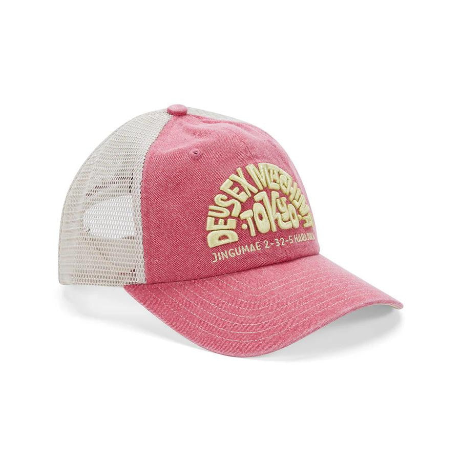 DEUS EX MACHINA ( デウスエクスマキナ ) メッシュキャップ 帽子 / TOKYO  ADDRESS TRUCKER -  MELON RED / D261MHA578
