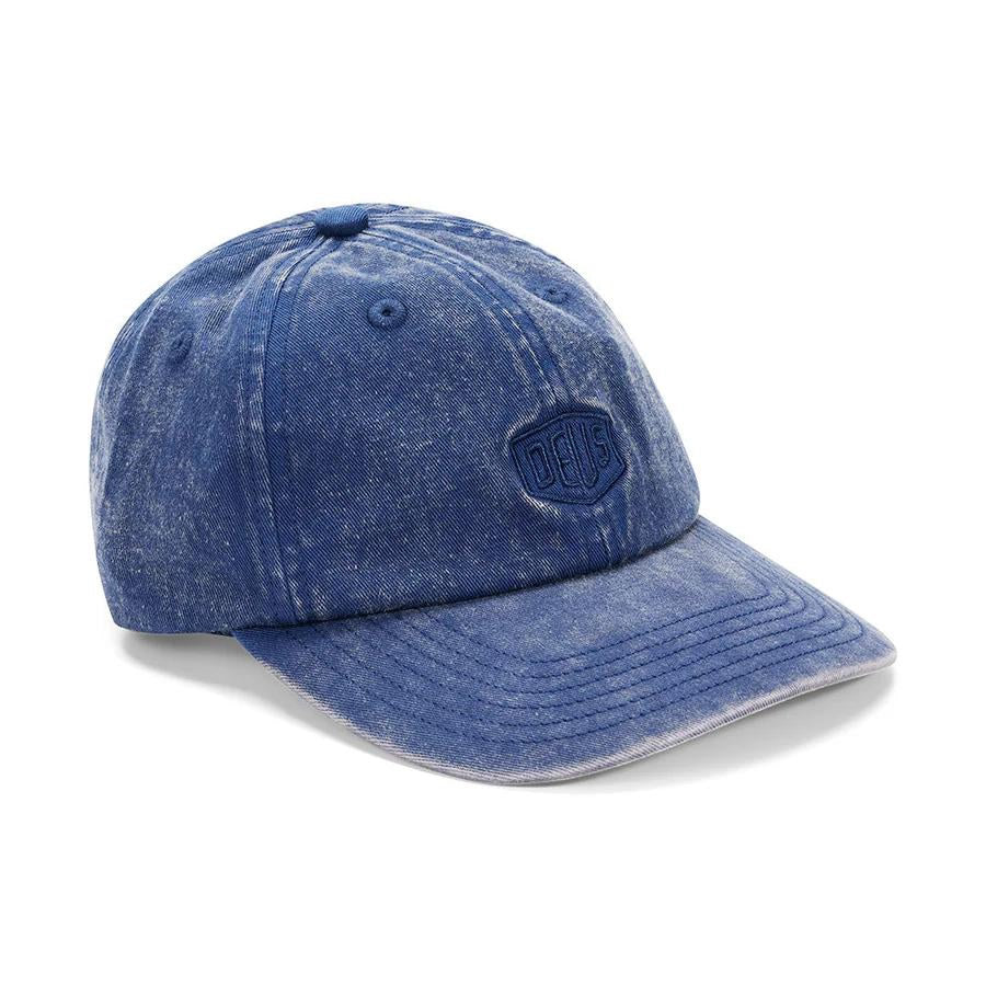 DEUS EX MACHINA ( デウスエクスマキナ ) / キャップ 帽子 / SHIELD GARMENT DYED DAD CAP - MECHANIC BLUE / D261MHA191 / メンズ
