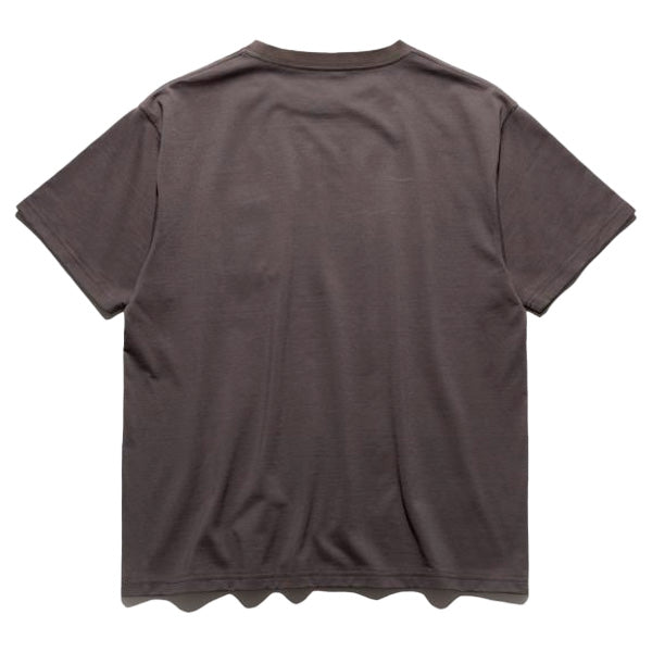 THE ROARK (ロアーク) /  半袖Tシャツ ドライ / "LABEL POCKET" FINE TECH DRY TEE - CHARCOAL / RTJF1200 / メンズ