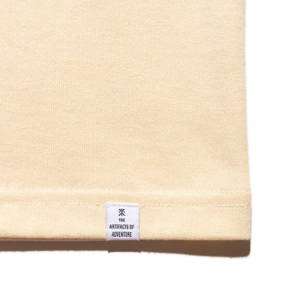 THE ROARK (ロアーク) /  半袖Tシャツ ドライ / "LABEL POCKET" FINE TECH DRY TEE - NATURAL / RTJF1200 / メンズ