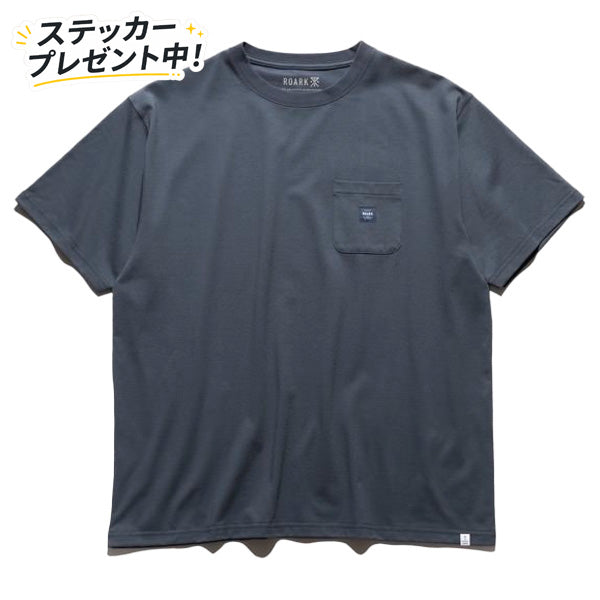 THE ROARK (ロアーク) /  半袖Tシャツ ドライ / "LABEL POCKET" FINE TECH DRY TEE - ORION / RTJF1200 / メンズ