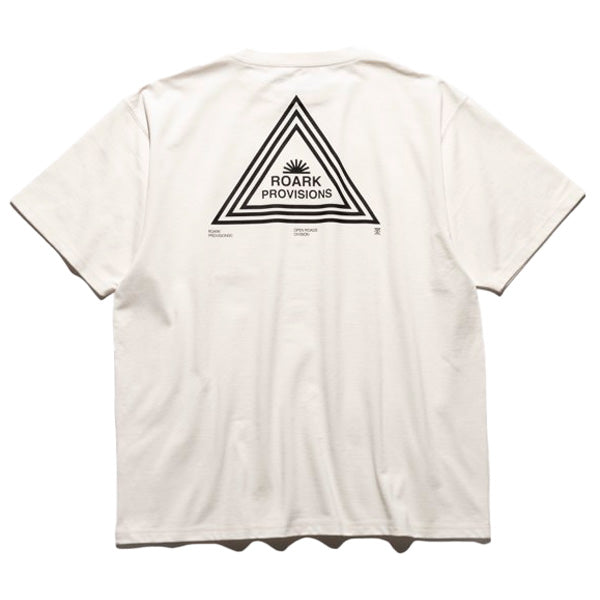 THE ROARK (ロアーク) /  半袖Tシャツ ドライ / "PROVISIONS" FINE TECH DRY TEE - WHITE / RTJF1203 / メンズ