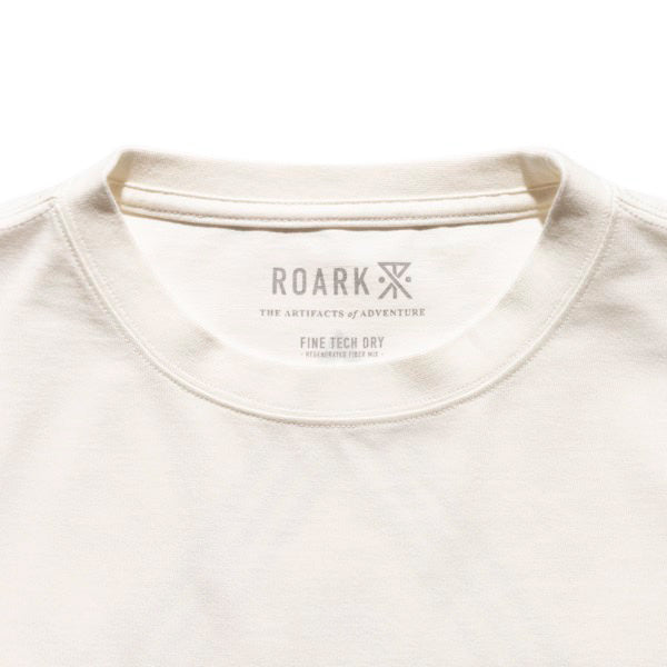 THE ROARK (ロアーク) /  半袖Tシャツ ドライ / "PROVISIONS" FINE TECH DRY TEE - WHITE / RTJF1203 / メンズ