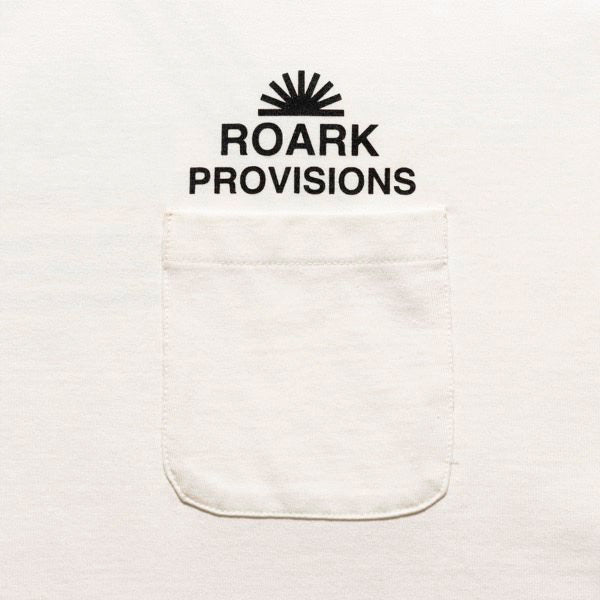 THE ROARK (ロアーク) /  半袖Tシャツ ドライ / "PROVISIONS" FINE TECH DRY TEE - WHITE / RTJF1203 / メンズ