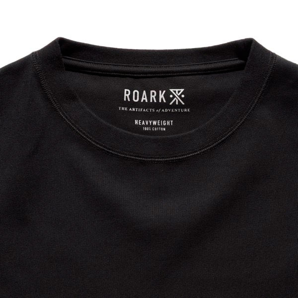 THE ROARK (ロアーク) /  半袖Tシャツ 厚手 / "LABEL POCKET" 14oz H/W TEE - BLACK / RTJHW1200 / メンズ