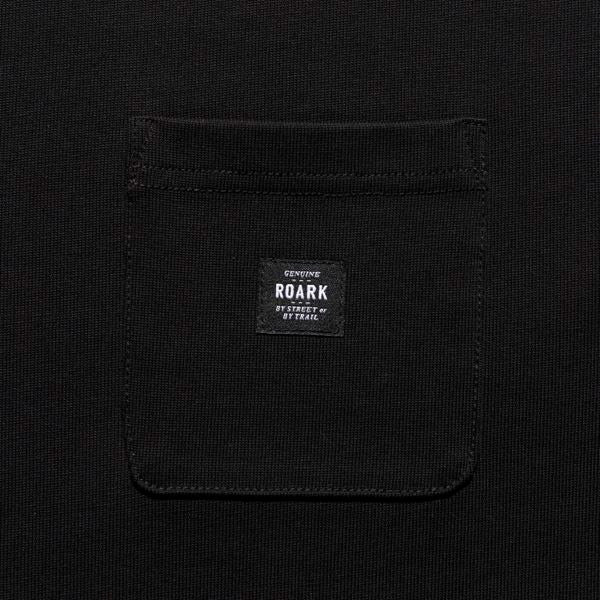 THE ROARK (ロアーク) /  半袖Tシャツ 厚手 / "LABEL POCKET" 14oz H/W TEE - BLACK / RTJHW1200 / メンズ