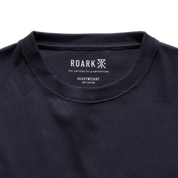 THE ROARK (ロアーク) /  半袖Tシャツ 厚手 / "LABEL POCKET" 14oz H/W TEE - DARK NAVY / RTJHW1200 / メンズ