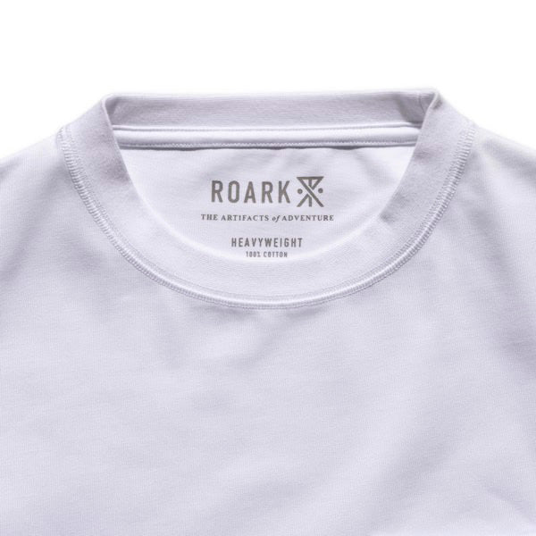 THE ROARK (ロアーク) /  半袖Tシャツ 厚手 / "LABEL POCKET" 14oz H/W TEE - WHITE / RTJHW1200 / メンズ