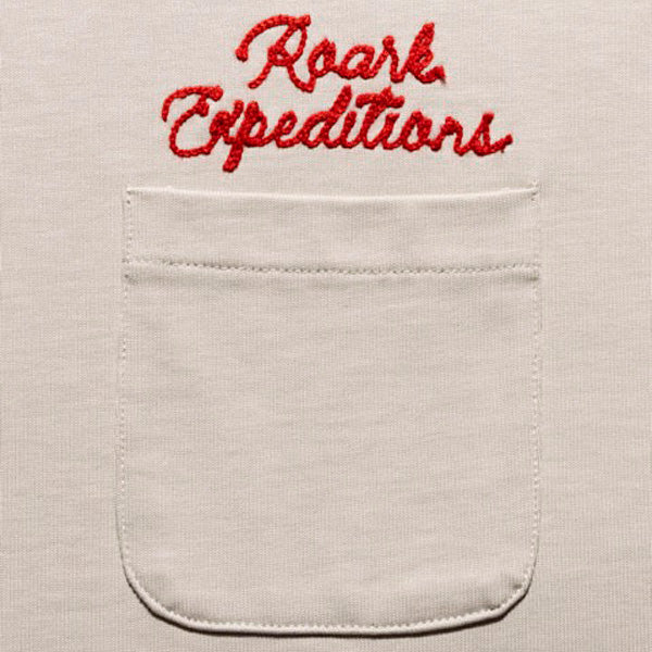 THE ROARK (ロアーク) /  半袖Tシャツ 厚手 / "EXPEDITIONS" 14oz H/W TEE - OFF WHITE / RTJHW1201 / メンズ