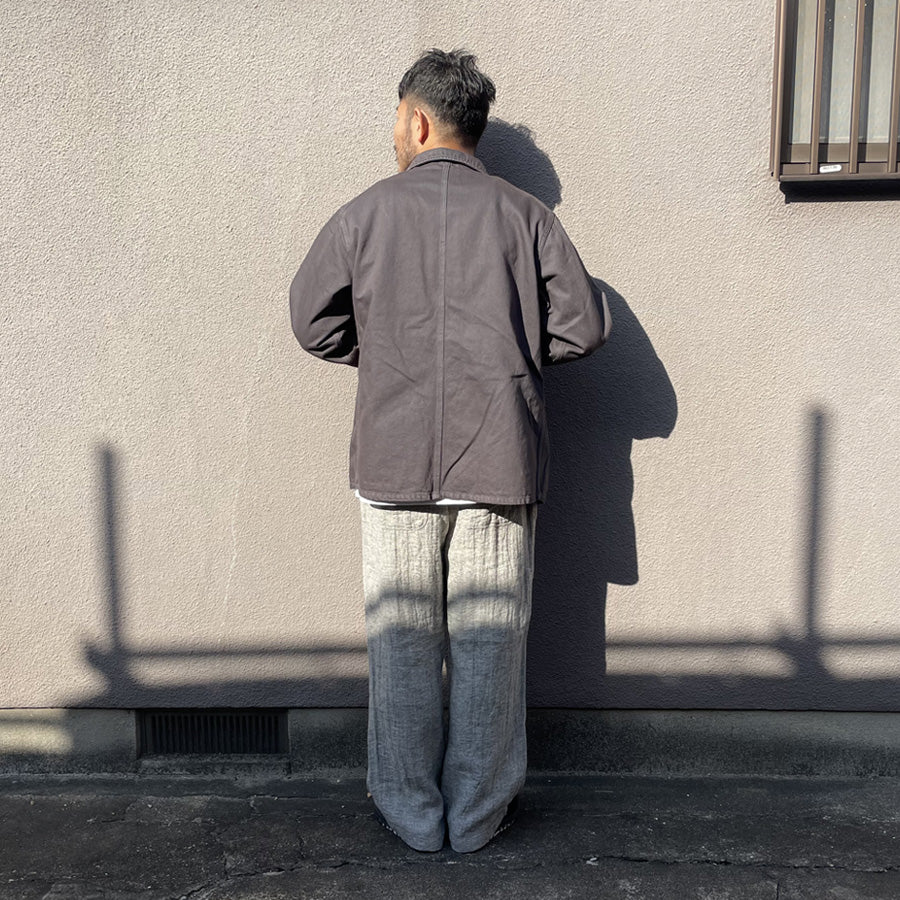 WAX(ワックス)  / フレンチワークジャケット / FRENCH WORK JACKET - BLACK / WX-0489 / メンズ THM