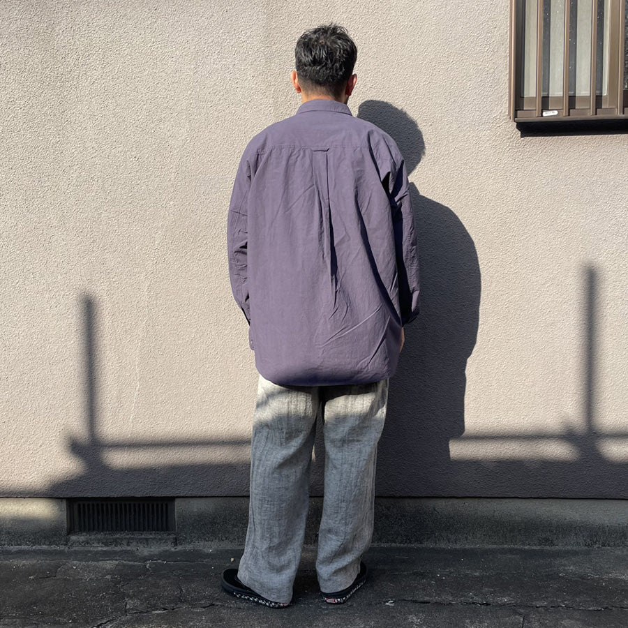 WAX(ワックス)  / リラックスフィット ポケットシャツ / POCKET SHIRTS - NAVY / WX-0493 / メンズ THM
