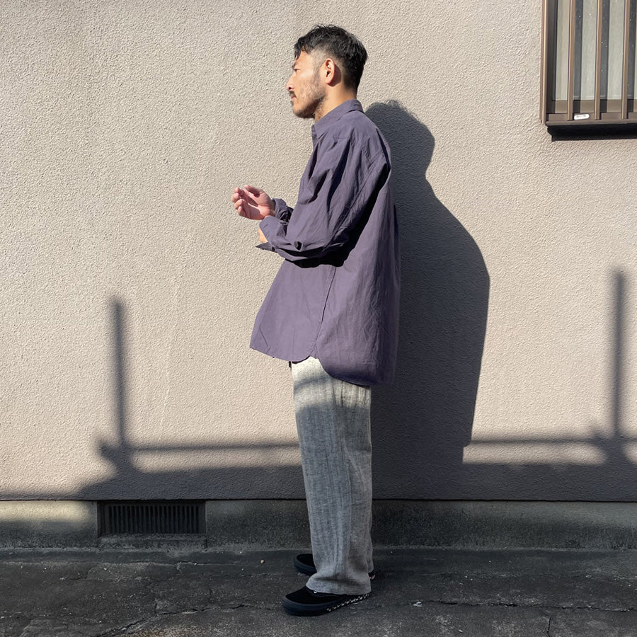WAX(ワックス)  / リラックスフィット ポケットシャツ / POCKET SHIRTS - NAVY / WX-0493 / メンズ THM
