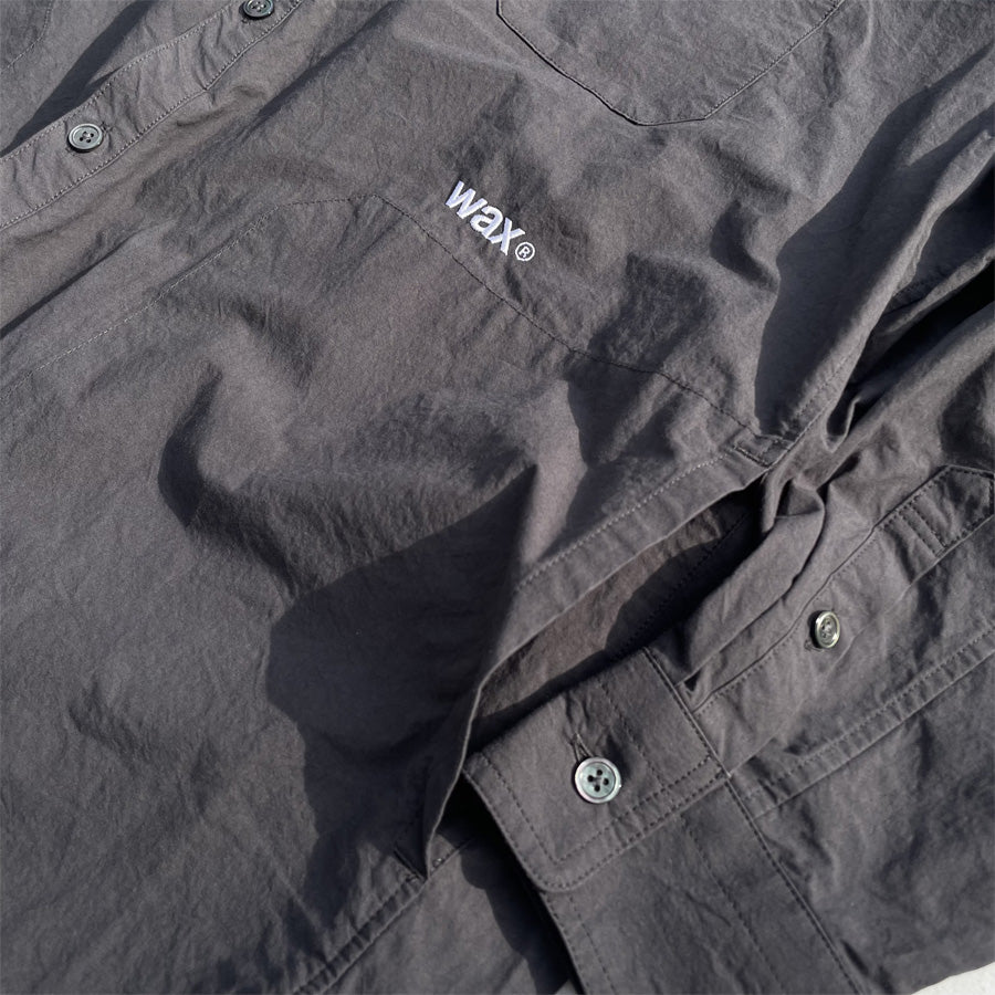 WAX(ワックス)  / リラックスフィット ポケットシャツ / POCKET SHIRTS - CHARCOAL / WX-0493 / メンズ THM