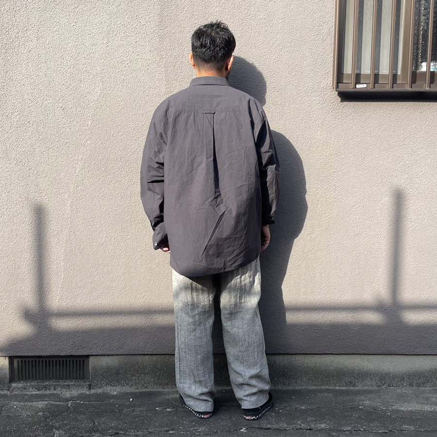 WAX(ワックス)  / リラックスフィット ポケットシャツ / POCKET SHIRTS - CHARCOAL / WX-0493 / メンズ THM