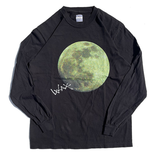 WAX(ワックス) / 長袖Tシャツ ロンT / DESIGN LONG TEE "WAXING" - BLACK / WX-0515 / メンズ THM