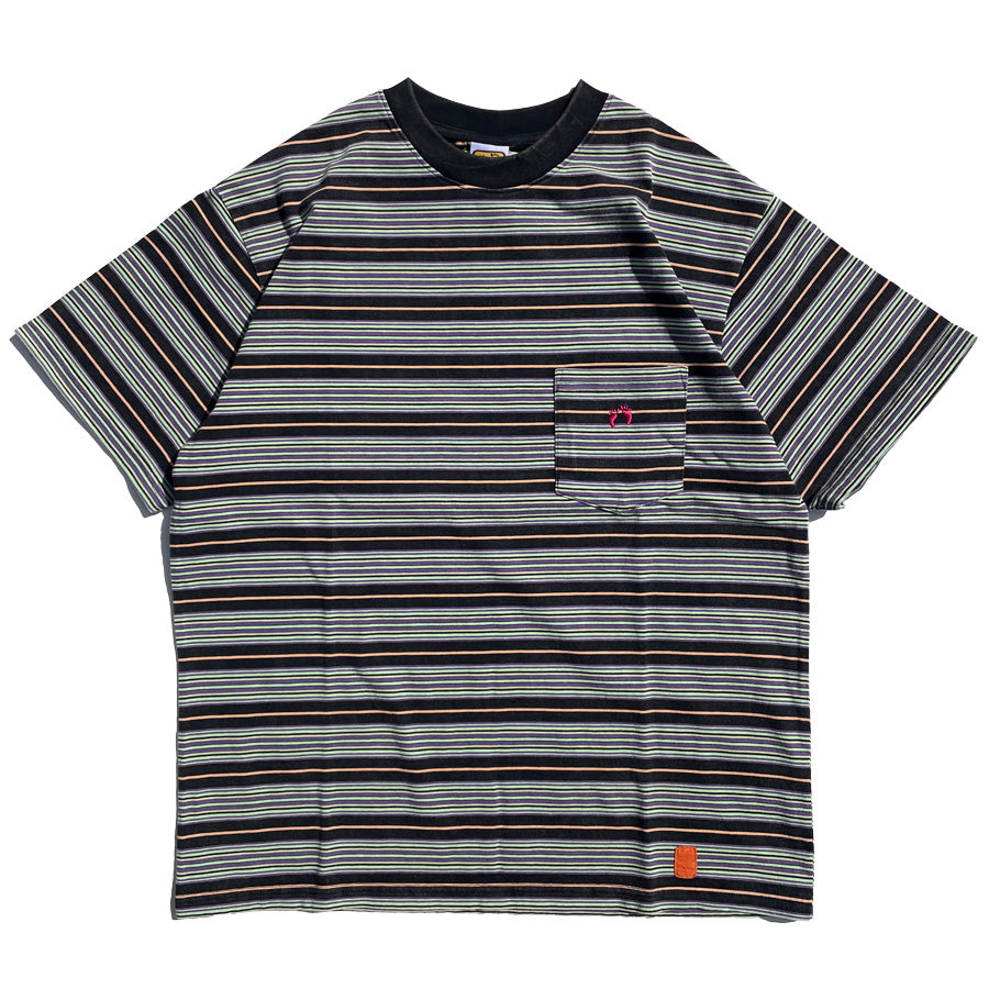 Tony Taizsun(トニー タイズサン) / 半袖 Tシャツ / HANGTEN BORDER TEE - BLACK / 24SS-026HT / メンズ