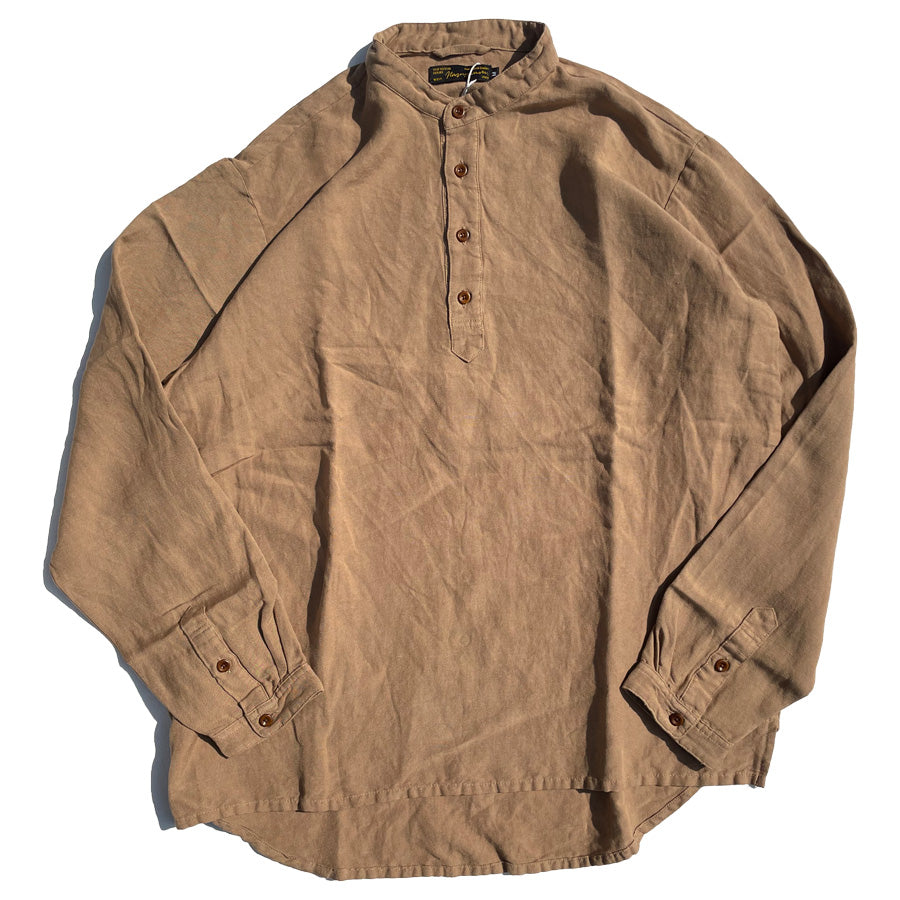 NASNGWAM (ナスングワム) / 日本製 リネンシャツ 長袖 / ATELIER SHIRTS - BEIGE / S2623103 / メンズ