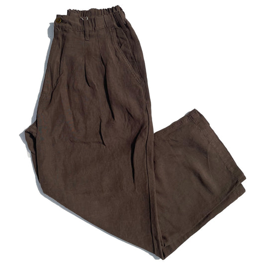 NASNGWAM (ナスングワム) / 日本製 レーヨンリネンパンツ / LABORER PANTS - OLIVE / P2624303 / メンズ