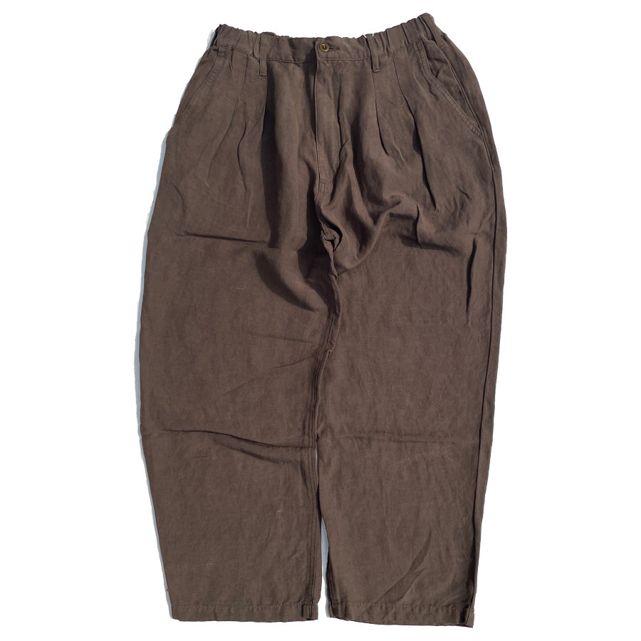 NASNGWAM (ナスングワム) / 日本製 レーヨンリネンパンツ / LABORER PANTS - OLIVE / P2624303 / メンズ