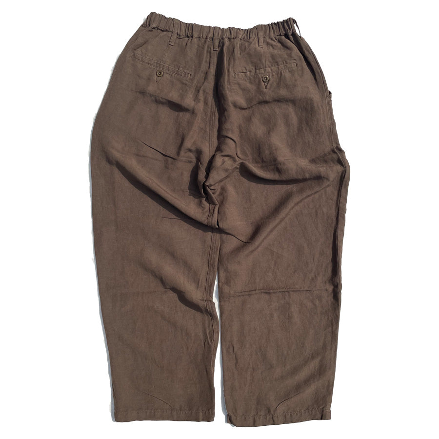 NASNGWAM (ナスングワム) / 日本製 レーヨンリネンパンツ / LABORER PANTS - OLIVE / P2624303 / メンズ