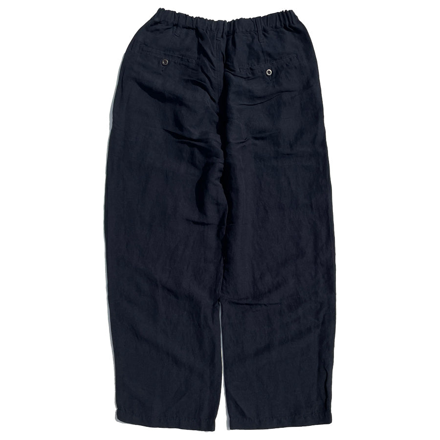NASNGWAM (ナスングワム) / 日本製 レーヨンリネンパンツ / LABORER PANTS - DARK NAVY / P2624303 / メンズ