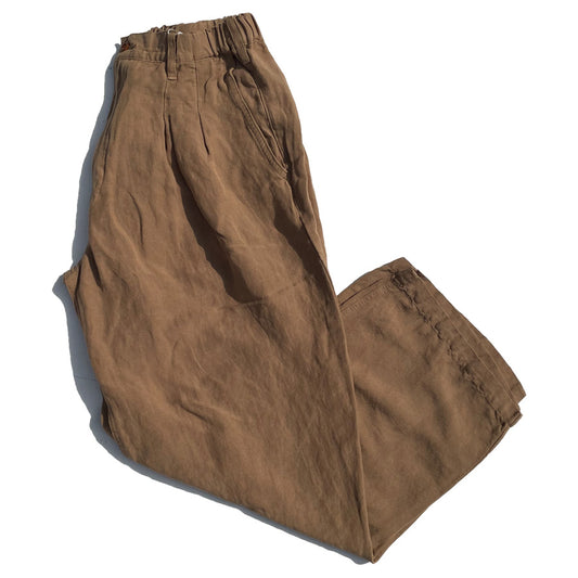 NASNGWAM (ナスングワム) / 日本製 レーヨンリネンパンツ / LABORER PANTS - BEIGE / P2624303 / メンズ