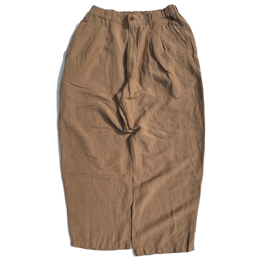 NASNGWAM (ナスングワム) / 日本製 レーヨンリネンパンツ / LABORER PANTS - BEIGE / P2624303 / メンズ