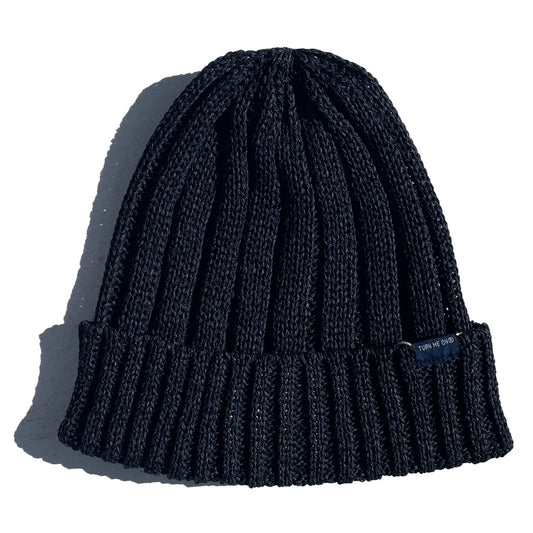 TURN ME ON(ターンミーオン) / コットンニット帽  ビーニー / 和紙ニットキャップ- NAVY / 526-348 / メンズ サマーニット帽