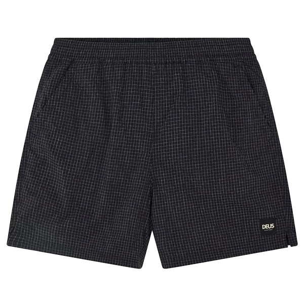 DEUS EX MACHINA ( デウスエクスマキナ ) / 水陸両用 街履きボードショーツ / SERVICE SWIM SHORT - BLACK / D261MBS511