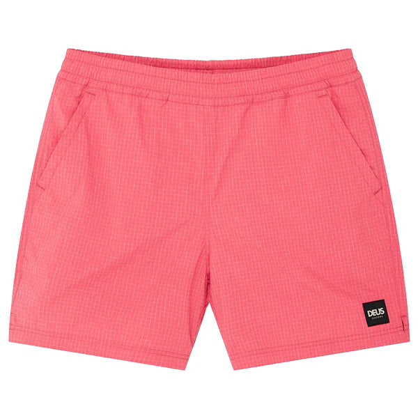 DEUS EX MACHINA ( デウスエクスマキナ ) / 水陸両用 街履きボードショーツ / SERVICE SWIM SHORT - MELON RED / D261MBS511