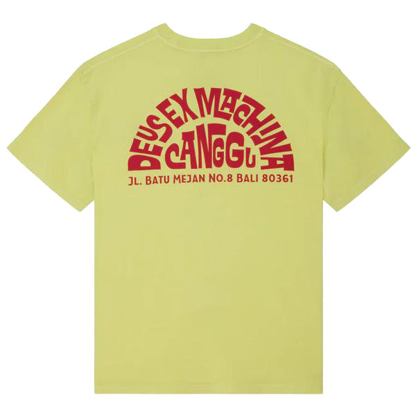 DEUS EX MACHINA ( デウスエクスマキナ ) / 半袖 Tシャツ / CANGGU ADDRESS TEE - CANARY YELLOW / D261MTS572 / メンズ
