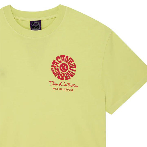 DEUS EX MACHINA ( デウスエクスマキナ ) / 半袖 Tシャツ / CANGGU ADDRESS TEE - CANARY YELLOW / D261MTS572 / メンズ