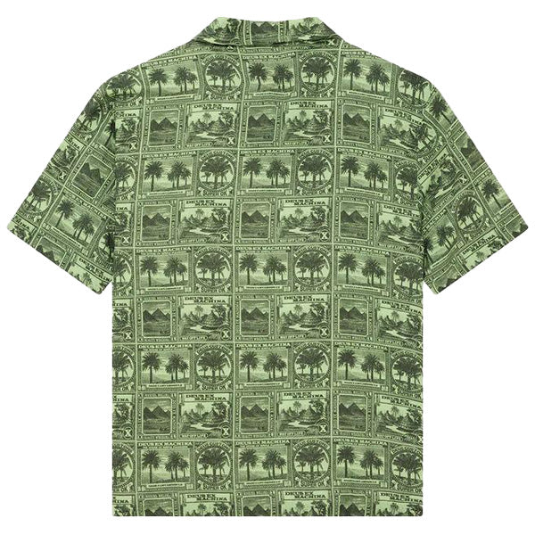 DEUS EX MACHINA ( デウスエクスマキナ ) / 半袖 オープンカラーシャツ / MAIL-MAN SHIRT - GREEN / D261MSH331