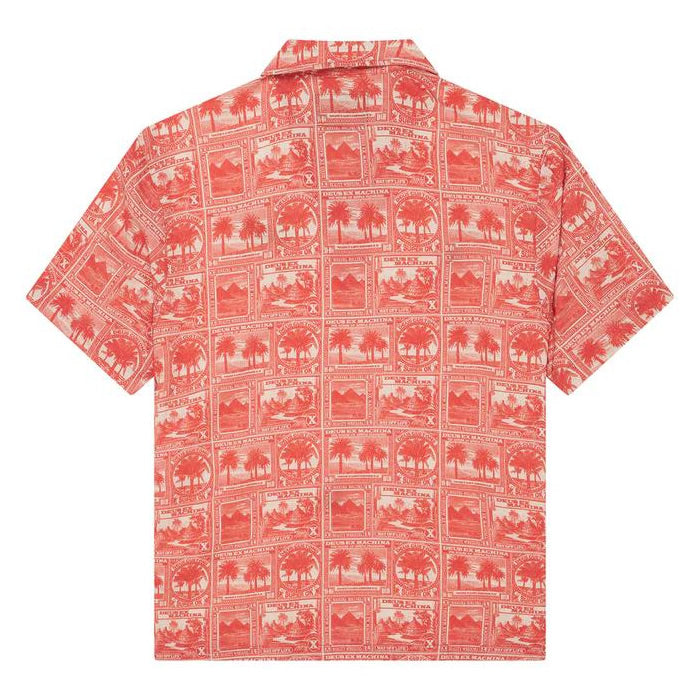 DEUS EX MACHINA ( デウスエクスマキナ ) / 半袖 オープンカラーシャツ / MAIL-MAN SHIRT - RED / D261MSH331