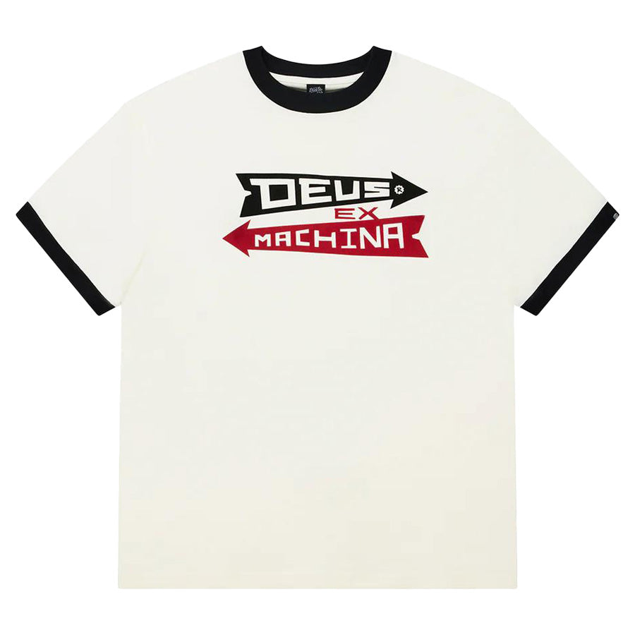 DEUS EX MACHINA ( デウスエクスマキナ ) / 半袖 Tシャツ / ARROWS RINGER TEE - PRISTINE WHITE / D261MTS152 / メンズ