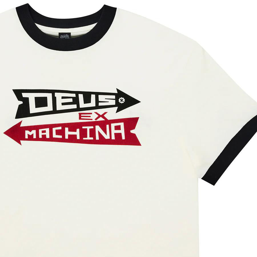 DEUS EX MACHINA ( デウスエクスマキナ ) / 半袖 Tシャツ / ARROWS RINGER TEE - PRISTINE WHITE / D261MTS152 / メンズ