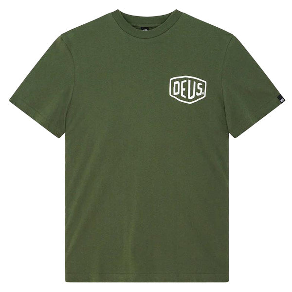 DEUS EX MACHINA ( デウスエクスマキナ ) Tシャツ / VENICE  ADDRESS TEE - PINE GREEN / D261MTS124