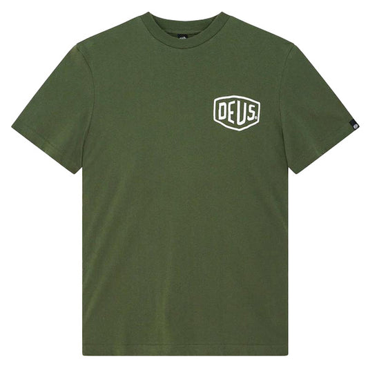 DEUS EX MACHINA ( デウスエクスマキナ ) Tシャツ / VENICE  ADDRESS TEE - PINE GREEN / D261MTS124