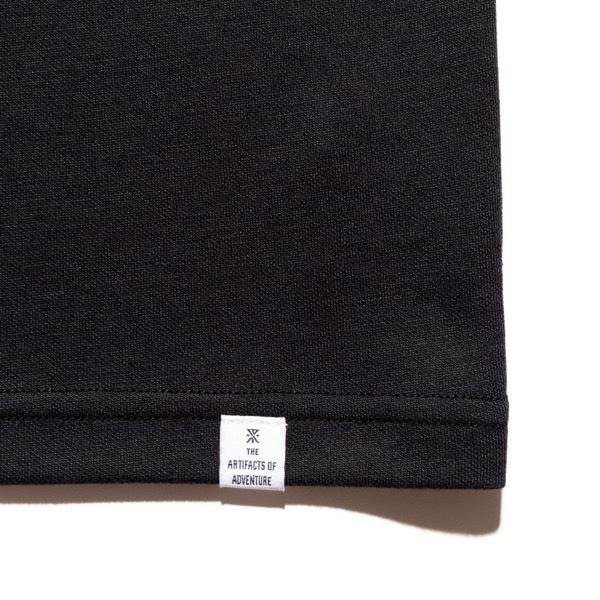 ROARK (ロアーク) / 半袖ドライTシャツ / "LABEL POCKET" DriRelease TEE - BLACK / RTJDR1200 / メンズ