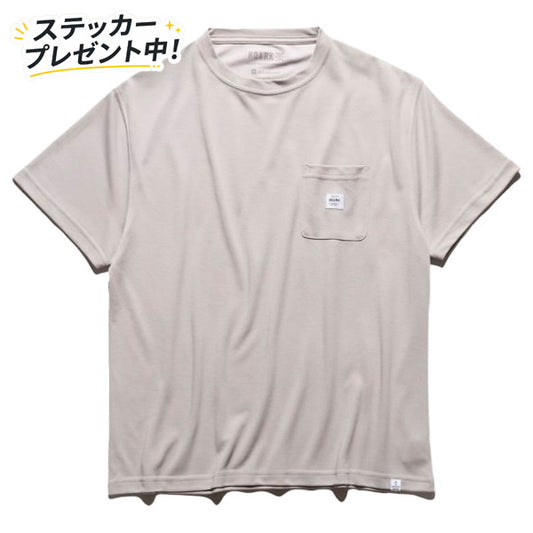 ROARK (ロアーク) / 半袖ドライTシャツ / "LABEL POCKET" DriRelease TEE - GREY / RTJDR1200 / メンズ